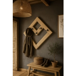 WDC-39 WIESZAK ŚCIENNY DREWNIANY Dąb Olcha Rozmiar od 60 do 70 cm